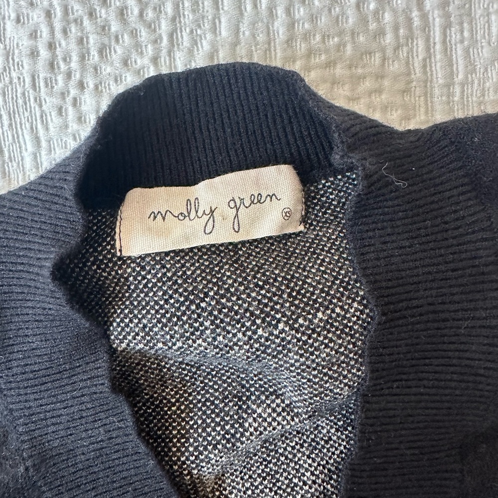 Flower Pattern Cropped Sweater - image 4